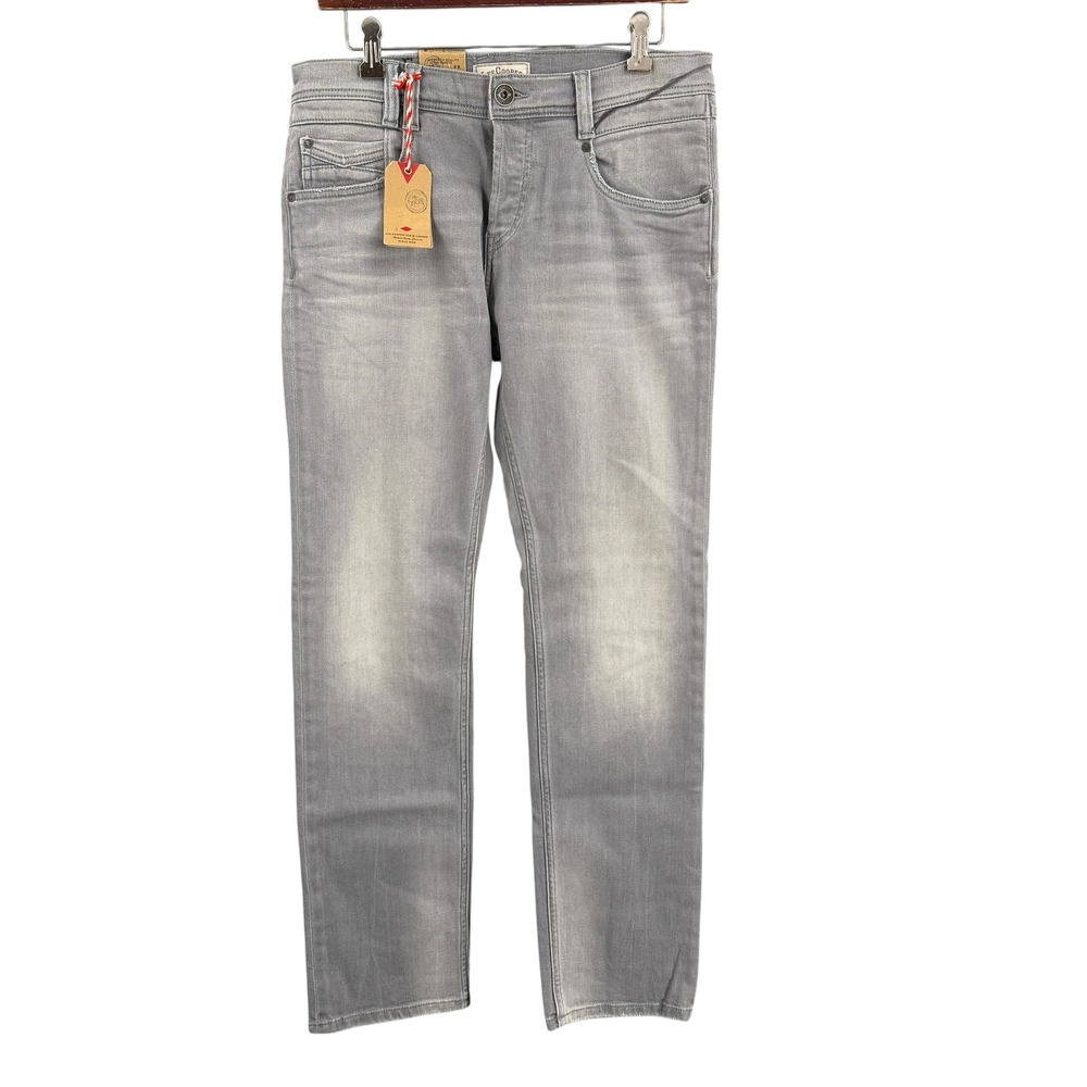 Lee Cooper Jalen Straight Mens W32 L32 Gray Heritage Stretch Button‎ Fly New